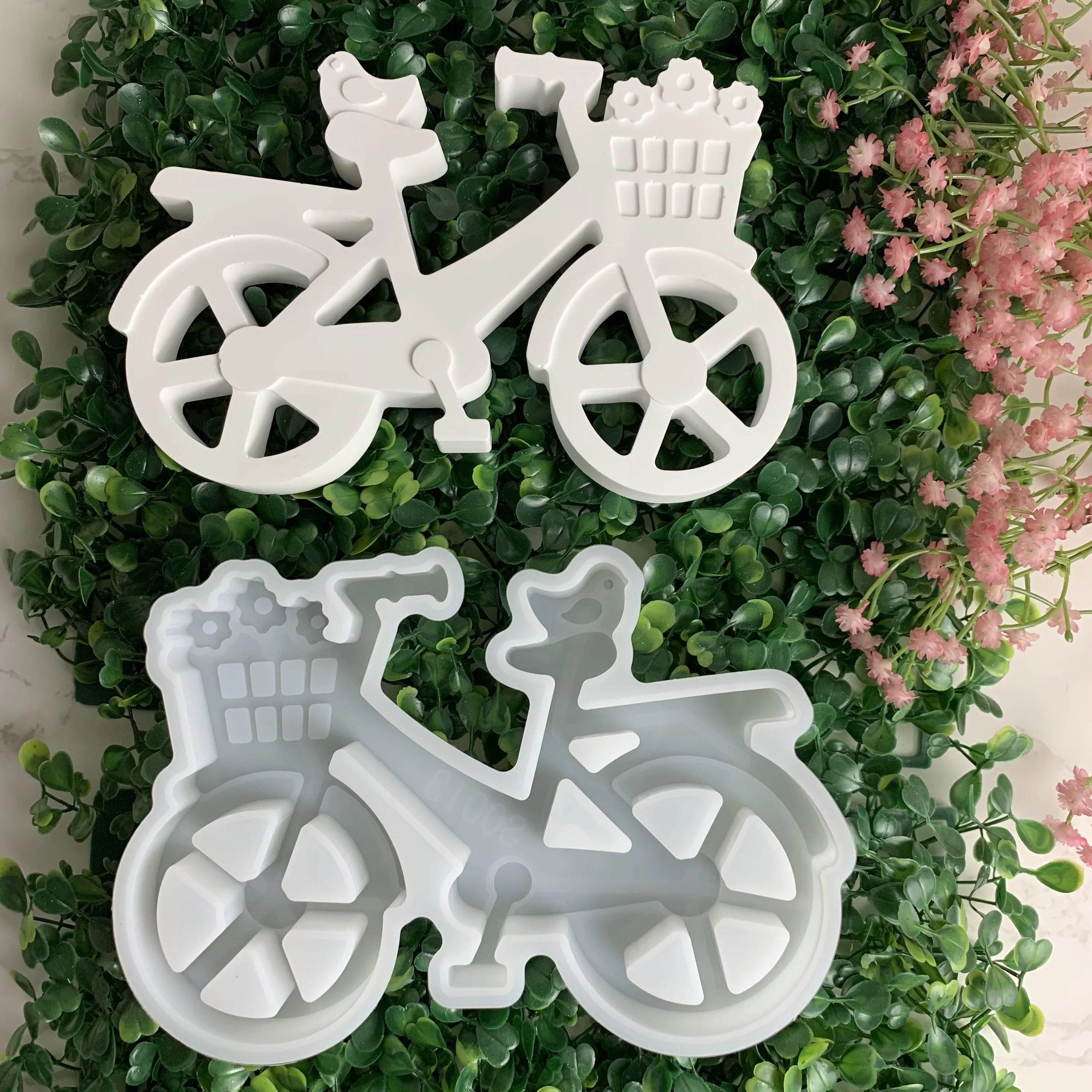 Bicycle Ornaments Silicone Mould DIY Cement Gypsum Clay Pouring Epoxy Mould Home Decoration Ornaments