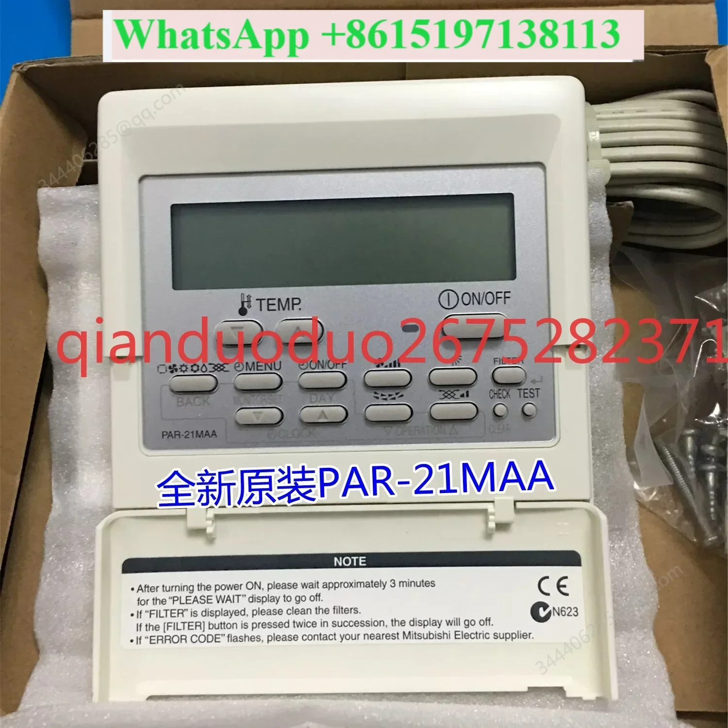 Suitable for Mitsubishi Electric air conditioner wire controller PAR-21MAA wired remote control, hand operator, control panel