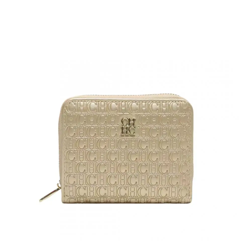 CH Compact Brand Buckle Women's Wallet Simple Fashion Exquisite Letter Printing Design Solid Color Ladies Multi Cute Wallet