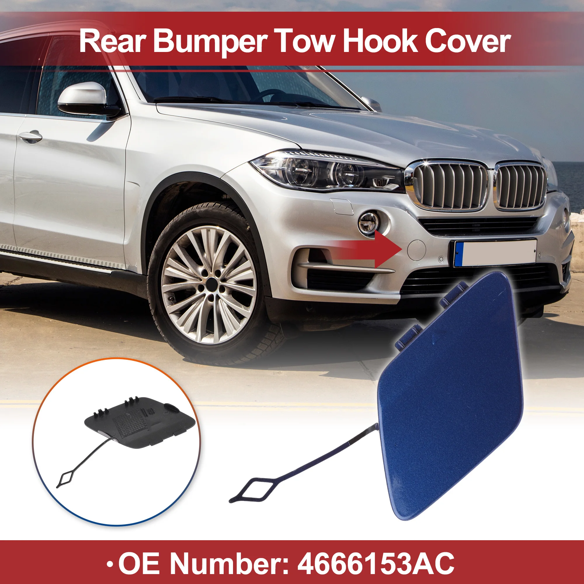 

Крышка заднего фаркопа UXCELL для BMW 428i No 51127363264 Estoril Blue Metallic