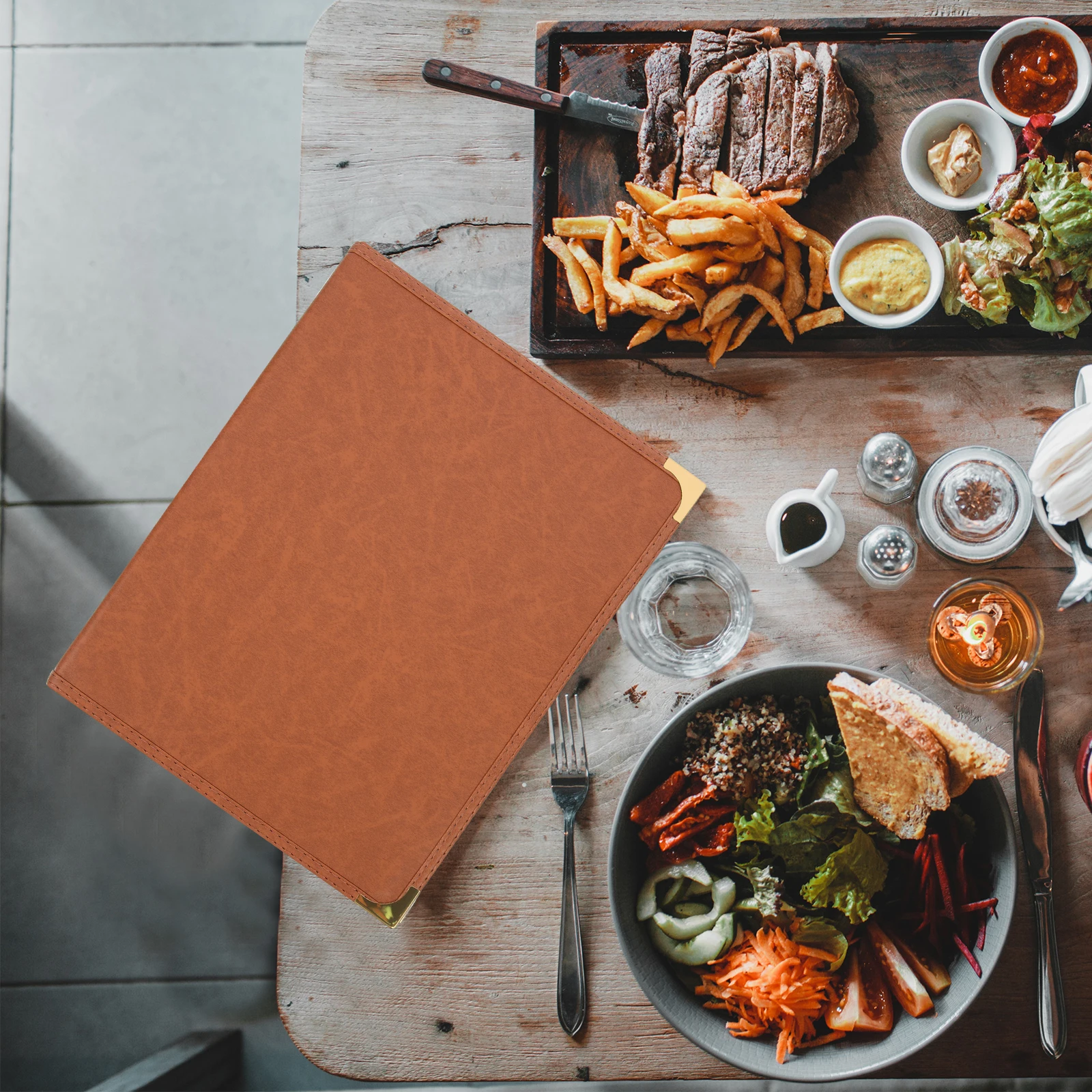 

PVC PU Clear Menu Covers for Restaurant Recipe Book Binder Transparent Menu Holder Sleeves High Quality Easy Clean