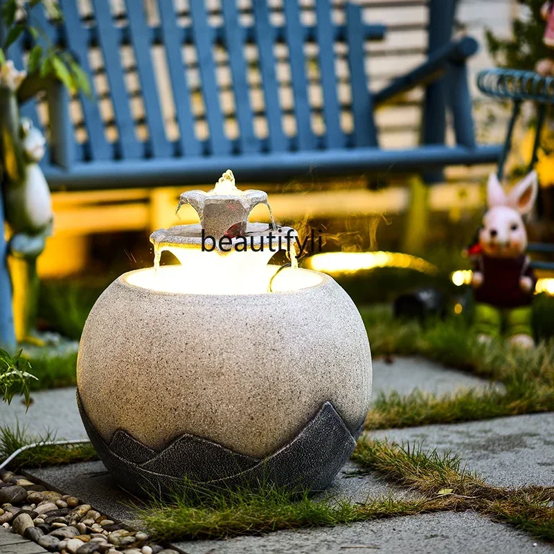 

Cy Outdoor Bed & Breakfast Balcony Water Fountain Decoration Outdoor Garden Landscape Decorations