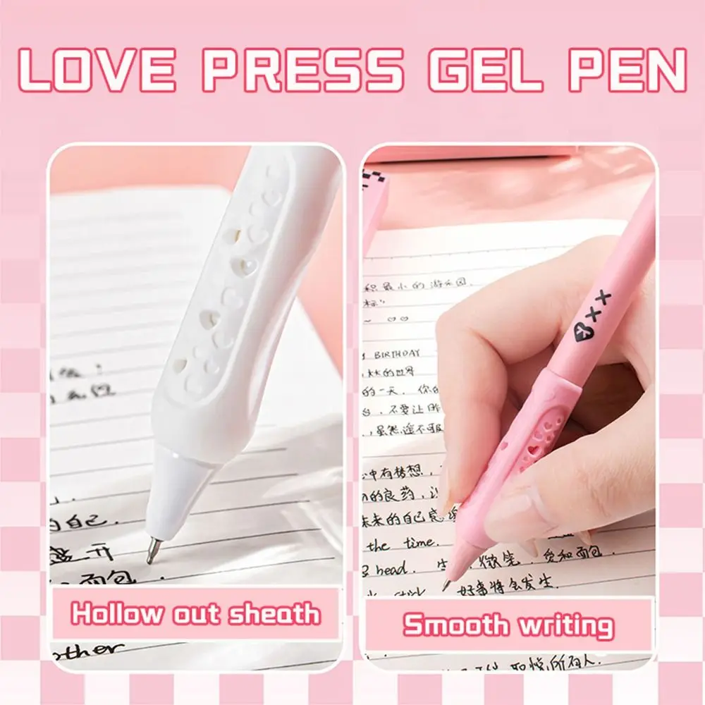 

5 шт., высокое качество, 0,5 мм, гелевая ручка с черными чернилами, ST наконечник, быстросохнущая шариковая ручка, пресс с использованием инструмента для письма, студентов