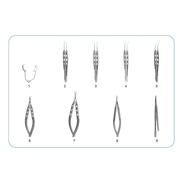 A9 Opthalmology Ophthalmic Surgical Instruments Eye Operating Lens Surgery Set for Sale