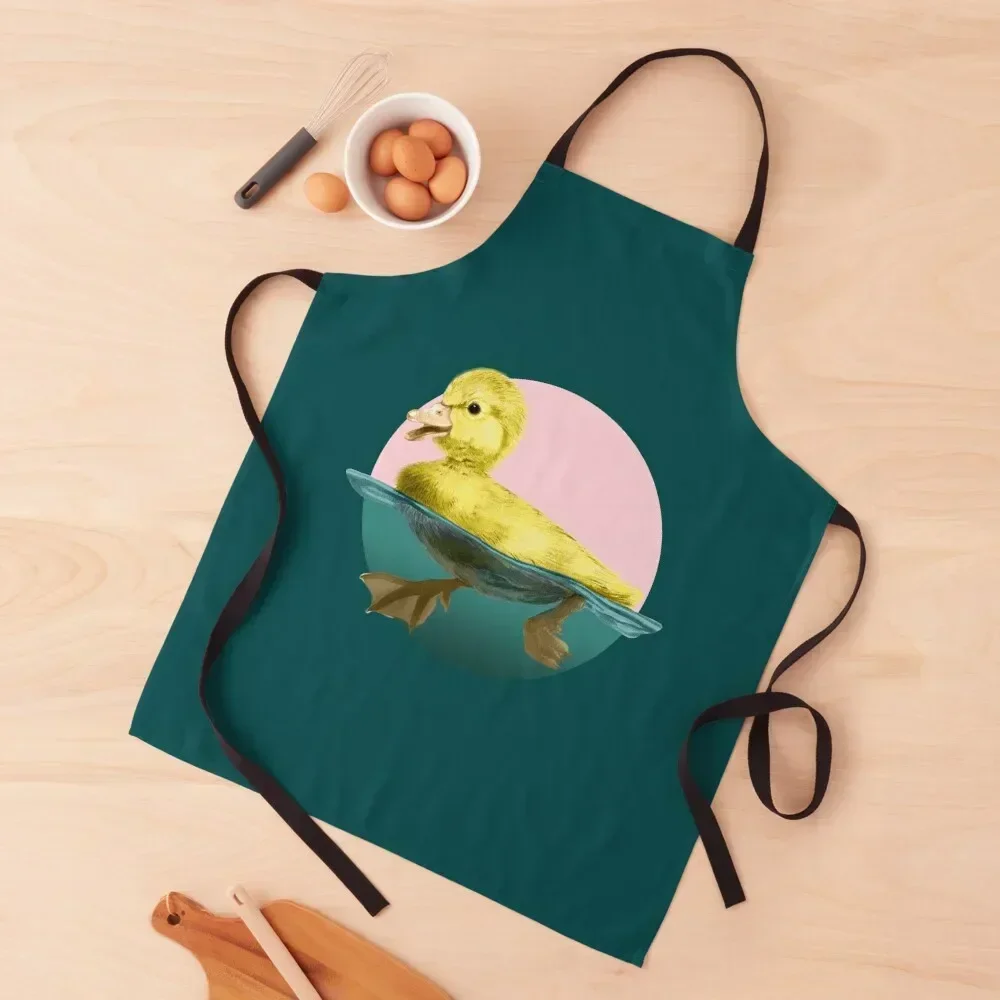 

Cute Duckling Apron For Men Cleaning Products For Home Trim Cloth Smock for hairdressing Apron