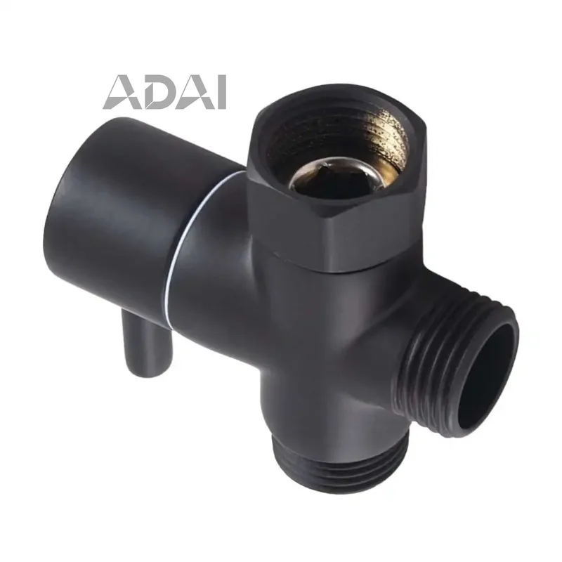 durable-and-sturdy，3-way-g7-8-internal-thread-inlet-shower-head-converter-t-adapter-brass-diverter-valve-black-safe-materials