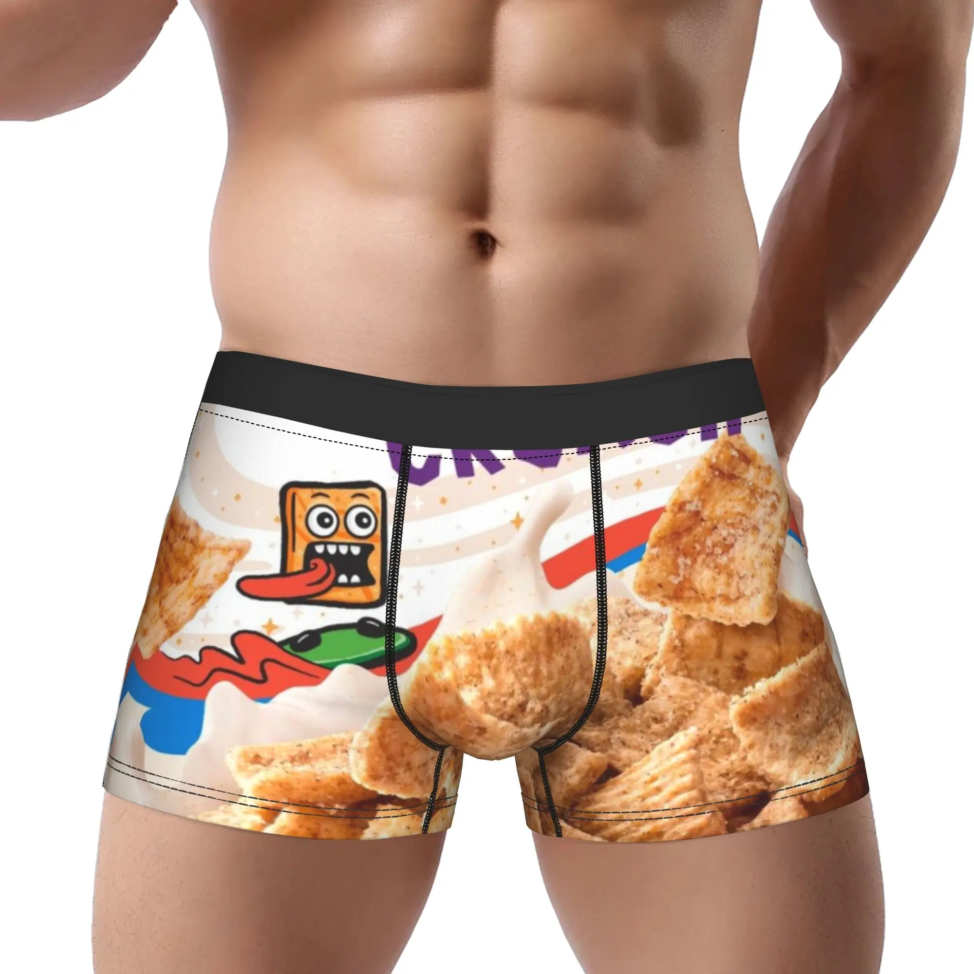 

Cinnamon Toast Crunch Cinnamon Toast Crunch Underpants Breathbale Panties Male Underwear Print Shorts Boxer Briefs