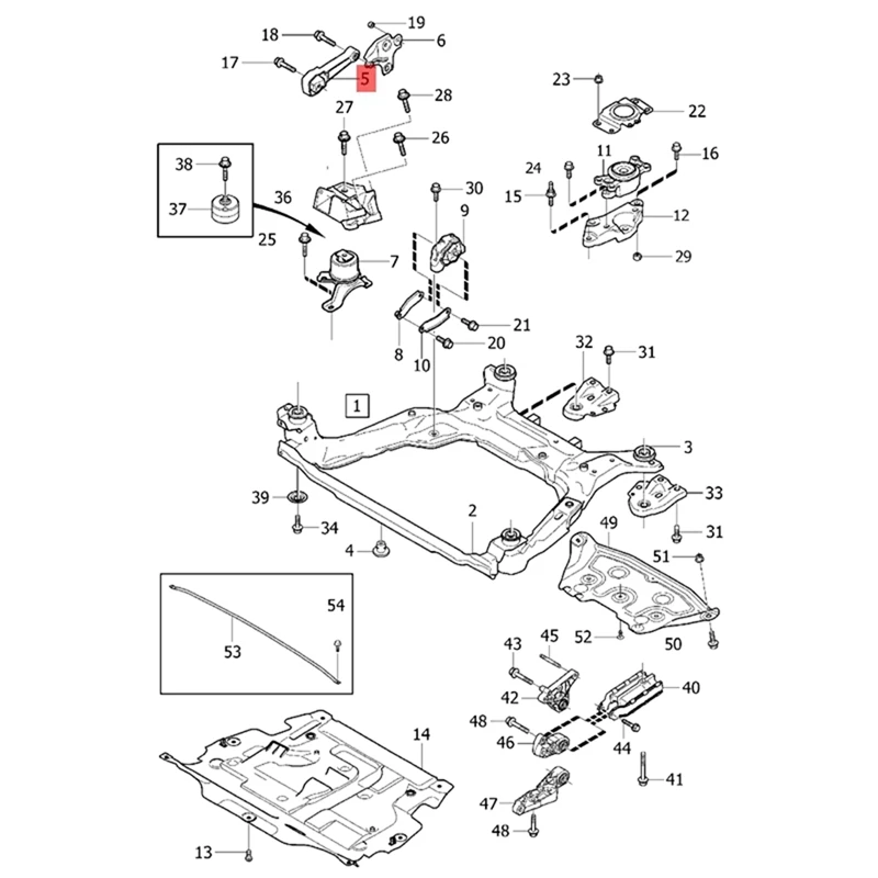 

Детали для крепления двигателя 30680474 31430441 LR000597 для Volvo S60 S80 V70 XC60 XC70 2011-2014 Land Rover LR2