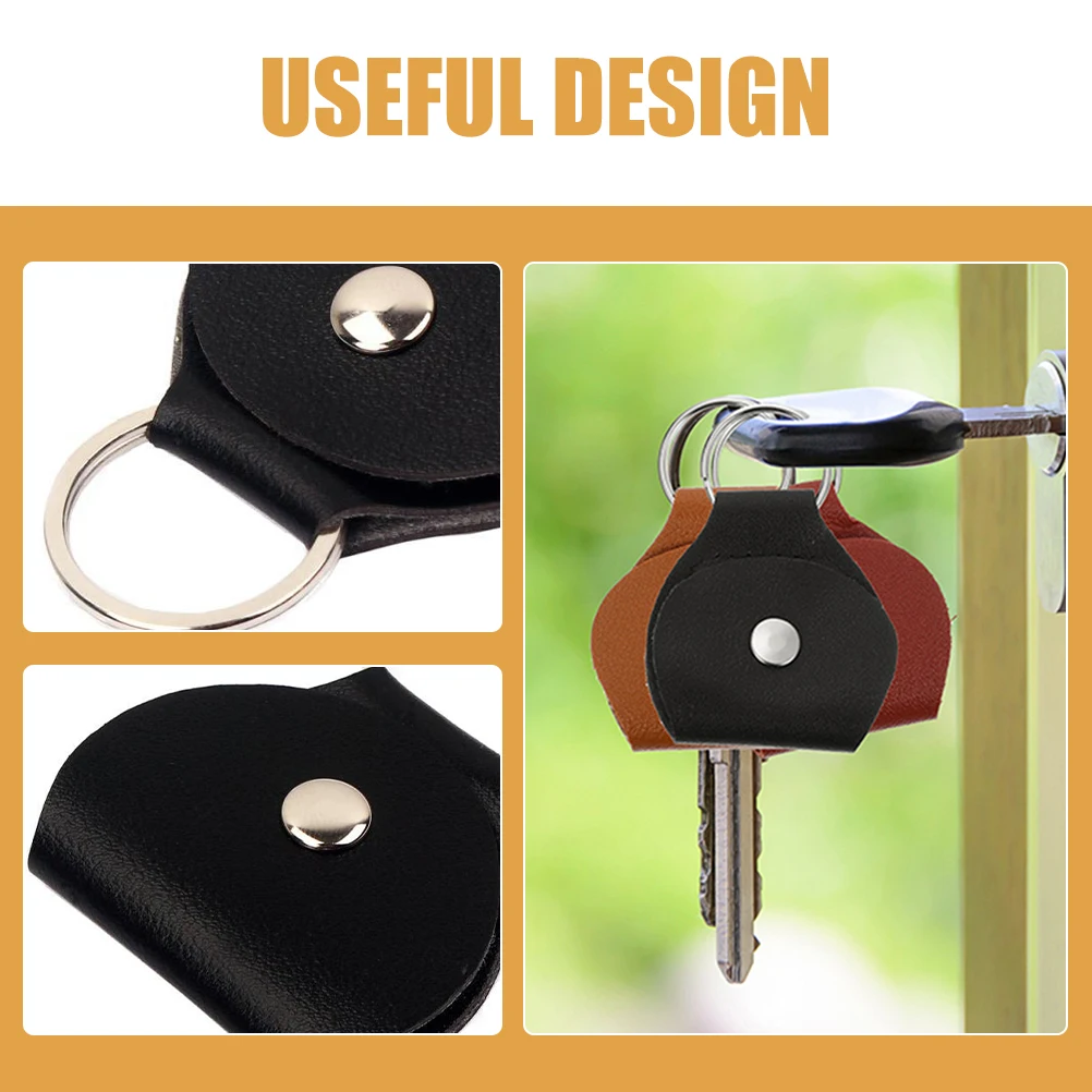 

6 Pcs Guitar Plectrum Holder Pick Keychain Picks Case Storage Pouch Accessories Bag