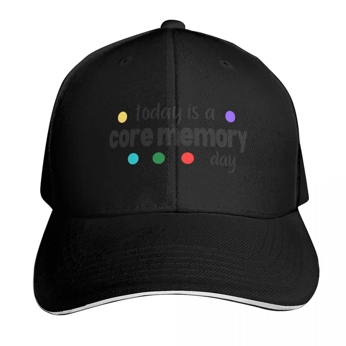 Core Memory Day Baseball Cap Summer Beach Travel Streetwear Hip Hop Trendy Vintage Retro Embroidered