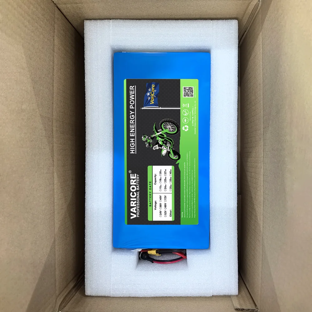 VariCore 48V 30Ah 13s6p 21700 Lithium Battery Pack 1200w 1440w Built in BMS Protection With 54.6v 2A Charger