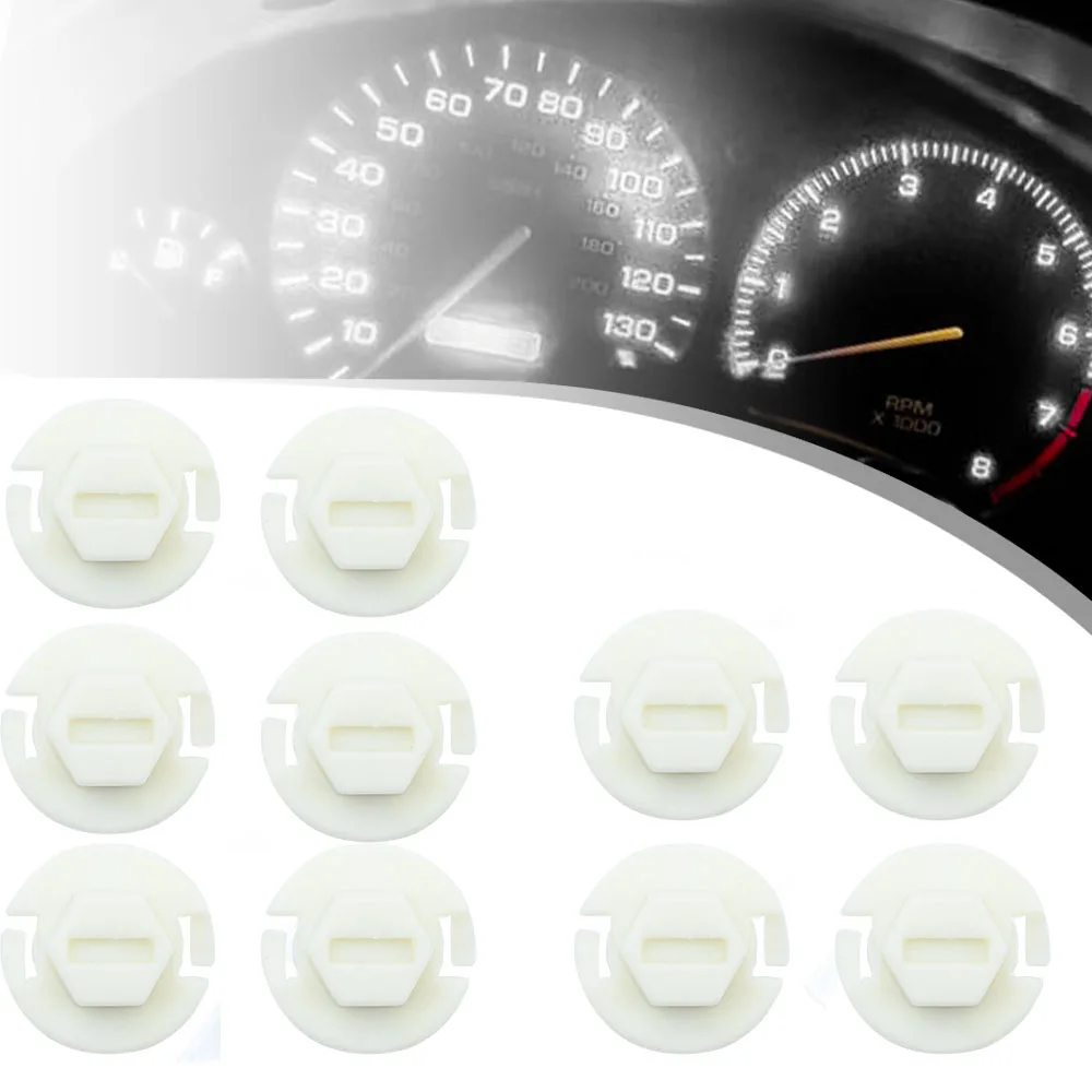 10Pc Led żarówki prędkościomierz do samochodu klastra Dashboard wskaźnik ocieplenia dla Audi 100 C4 80 B4 Cabriolet Coupe B3 TT 8N