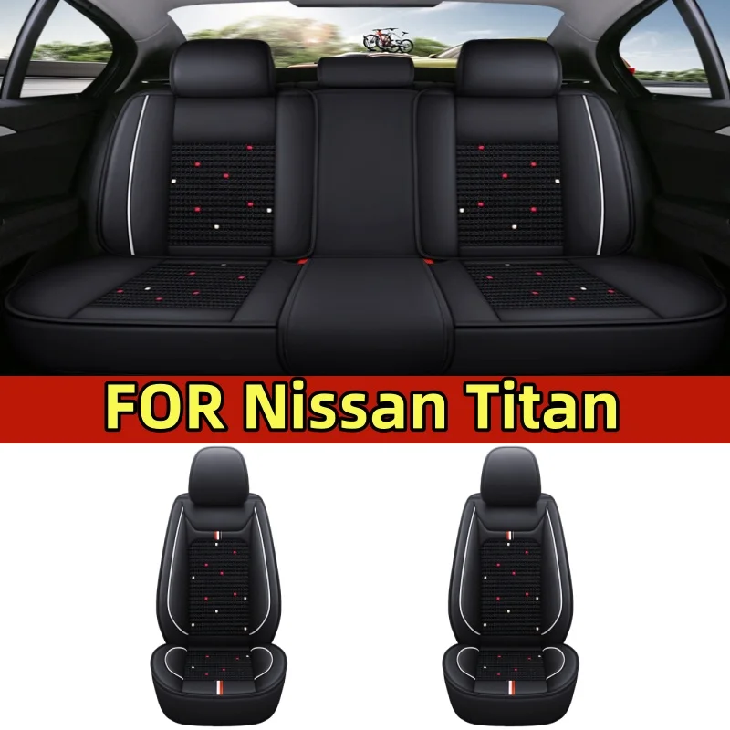 

Чехол на автомобильное сиденье для Nissan Titan, искусственная кожа, ледяной шелк, водонепроницаемый и грязеотталкивающий чехол на сиденье с полной упаковкой