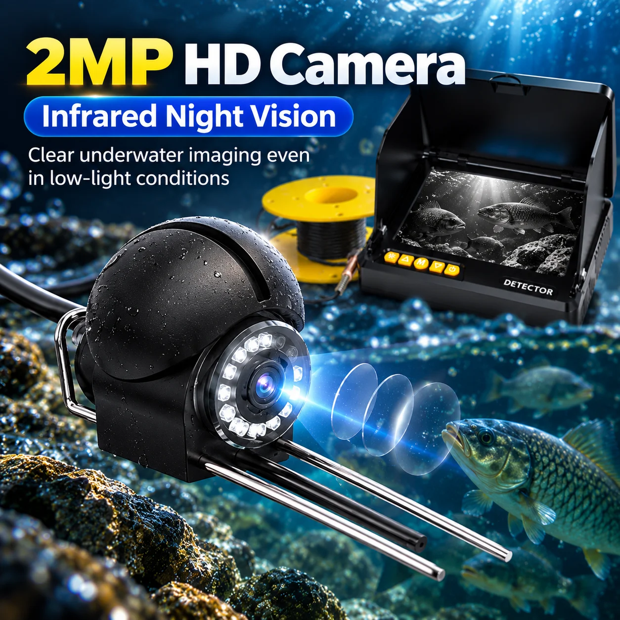จอภาพขนาด 4.3 นิ้ว สำหรับใช้กั - Fish Finder Ice Fishing บทวิจารณ์และราคา