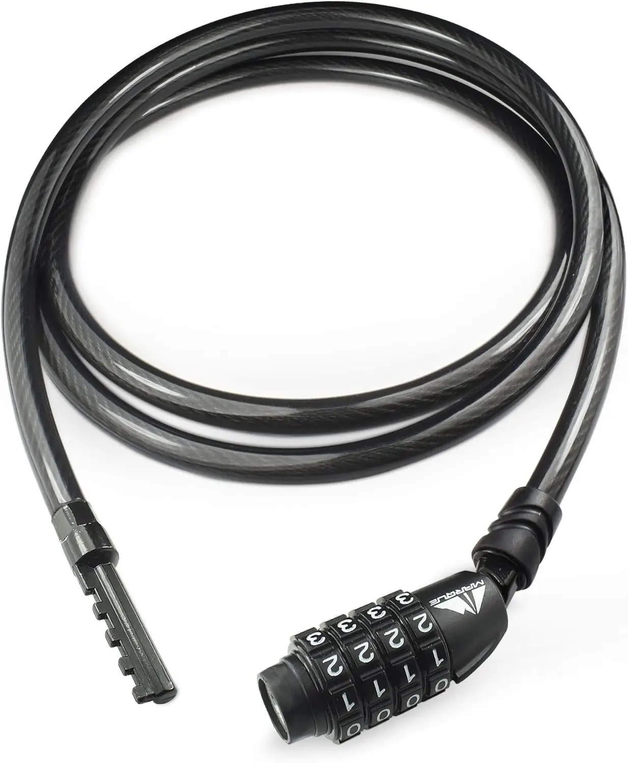 

Bike Lock Cable 3/8 inch 5FT Resettable Combination Lock Anti-Theft Security Cable for Bicycles Kayaks and Outdoor Gear