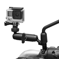 Metal Motorcycle Bicycle Camera Holder Handlebar Mirror Mount Bike Bracket for GoPro Hero DJI Phone Action Camera Accessories