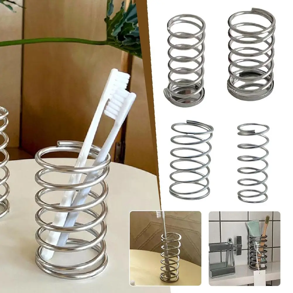 

Steel Toothbrush Holder Rust-resistant Multi-functional Makeup Stationery Storage Cutlery Brushes Accessories D7I1