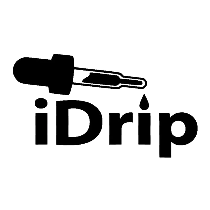 18*10CM IDrip Sticker Vinyl Decal Car Funny Vape Drip Vapor Cloud Car Accessories Funny accesoire voiture