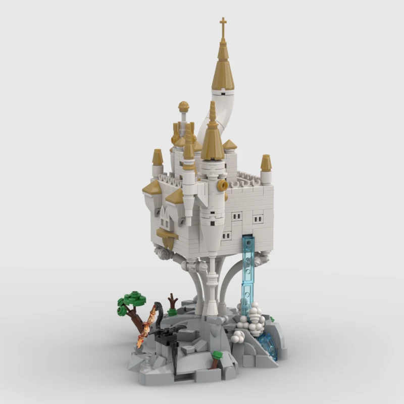 

611pcs MOC FairyCastles Whimsical Castle Architecture Model Modular Building Blocks Creative Assembly Display Collector Gift
