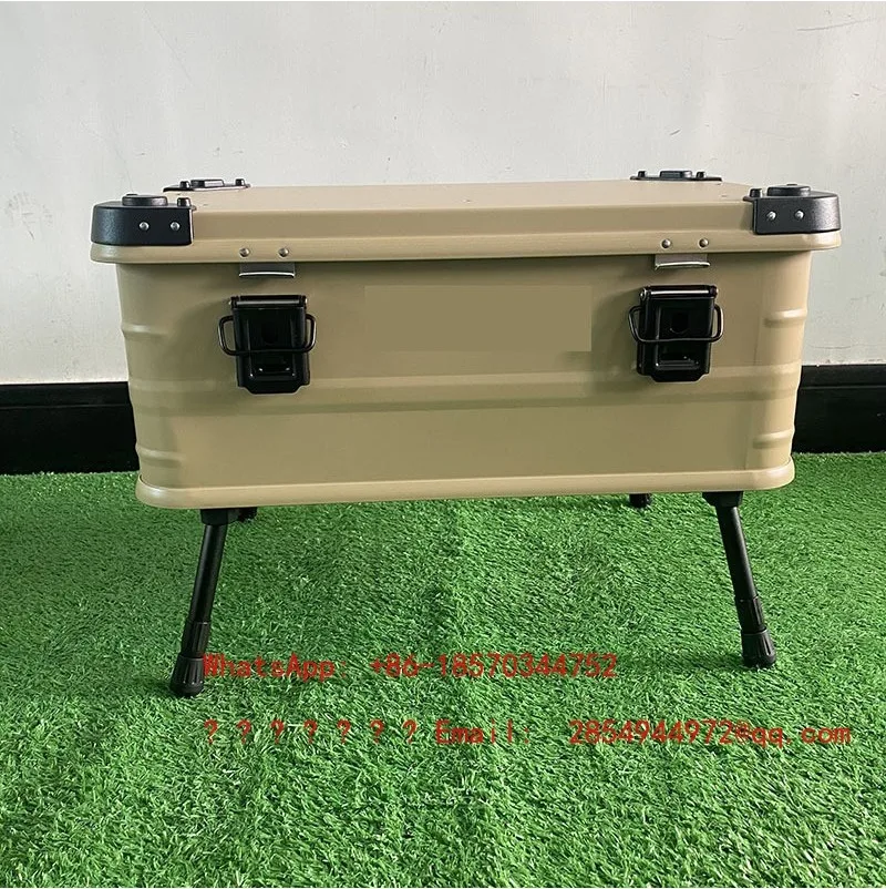 Outdoor Camping Self-driving Car Aluminum Alloy Storage Box Large Capacity Metal Storage Box