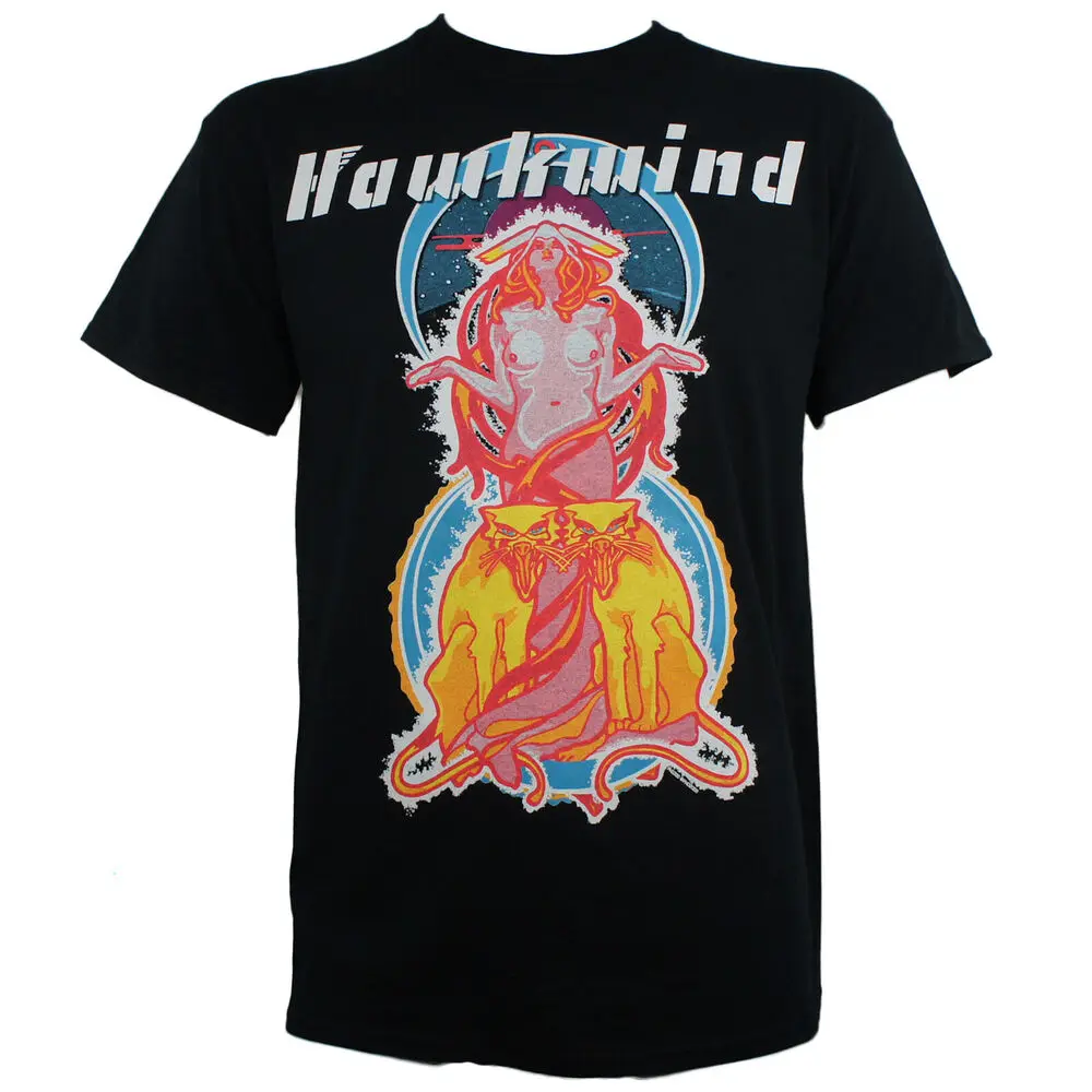 HAWKWIND Band Space Ritual  Rock T-Shirt S   Unisex T-shirts  brand vintage