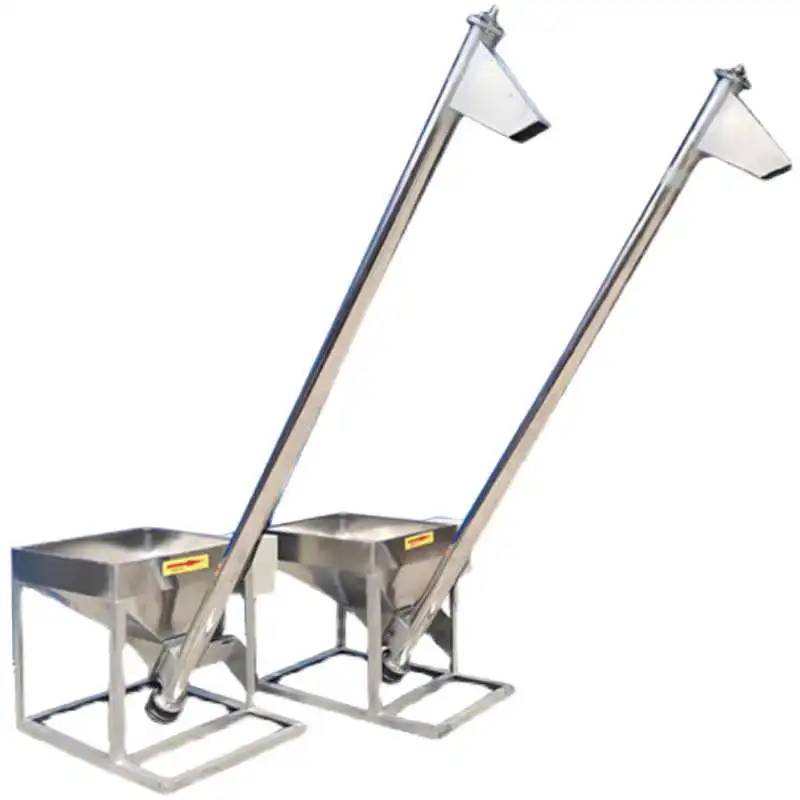 High-quality food-grade stainless steel spiral conveyor for the transportation of coffee beans