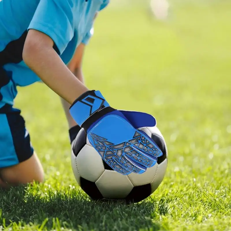 Crianças luvas de goleiro de futebol luvas de goleiro luvas de goleiro protetor de dedo luvas de látex luvas de futebol para treinamento