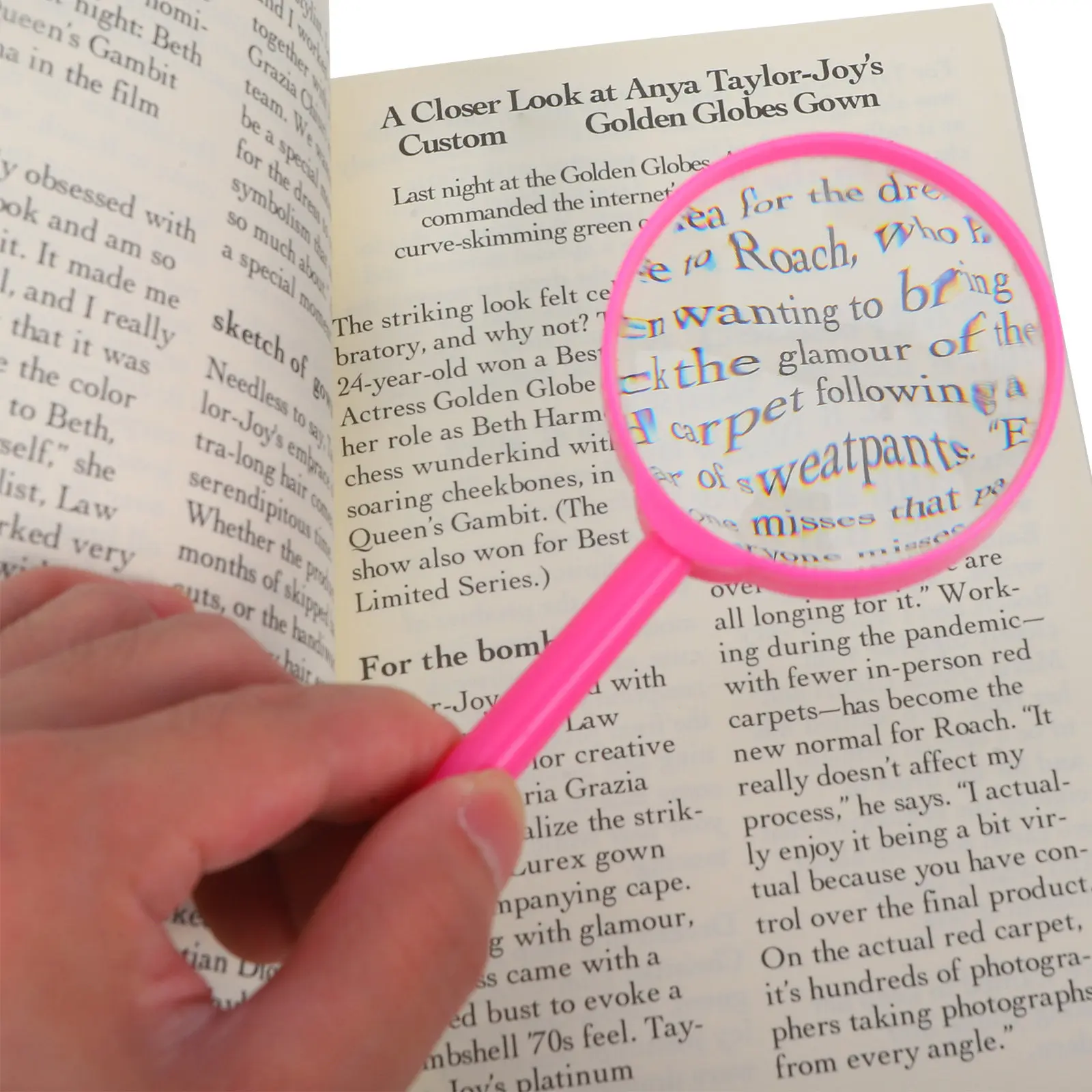 5Pcs Handheld Magnifiers Acrylic Kids Explore Magnifier Portable Reading Magnifier Kids Science Explore Tool Magnifying Tools