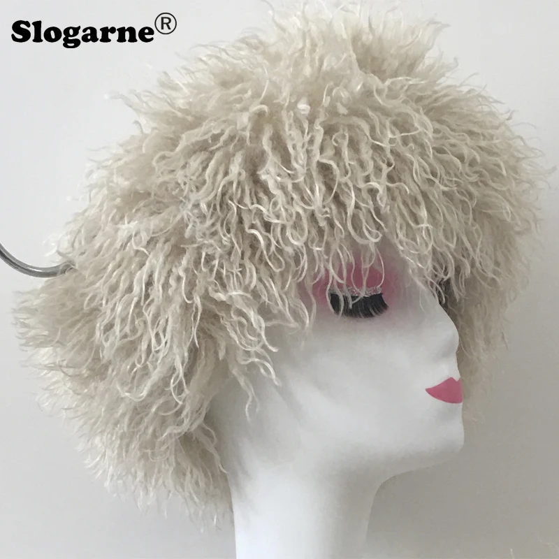 Women Winter Headbands Faux Fur Hat Girls Outdoor Warm Beanies Hat Cold-proof Snow Ski Cap Faux Wool Hairband Furry Headwear