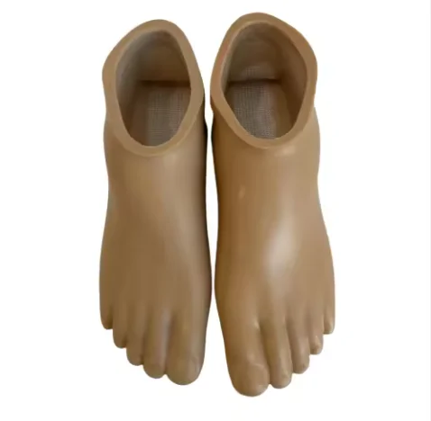 القدم الاصطناعية مقاوم للماء الطبية أجزاء الأطراف السفلية الاصطناعية غطاء للقدم الاصطناعي مخصص غطاء للقدم من ألياف الكربون
