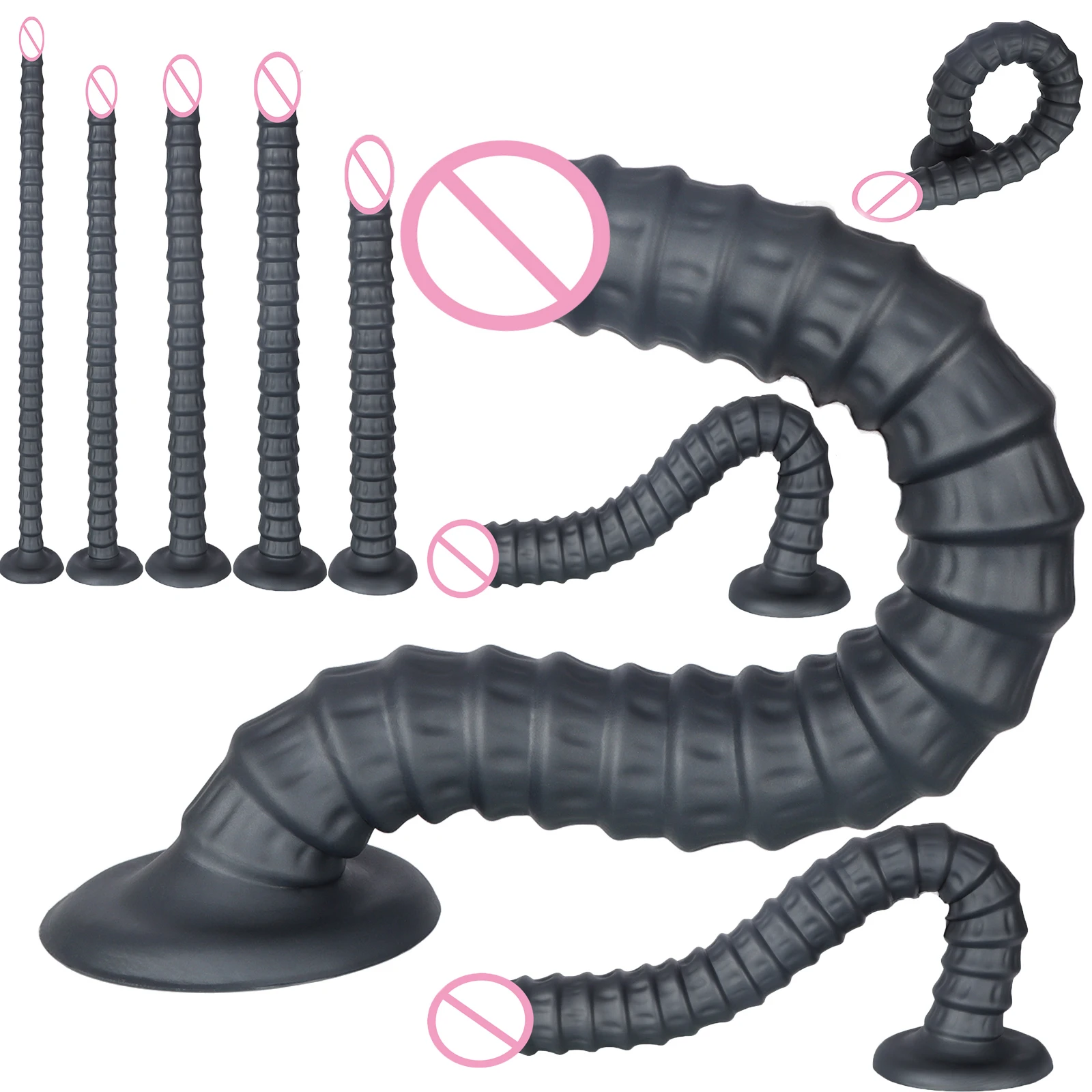 Silicone Soft Big Long Butt Plug Huge Long Anal Plug Dilator Prostate Massager Sex Toy Huge Anal Butt Training For Women Men Gay