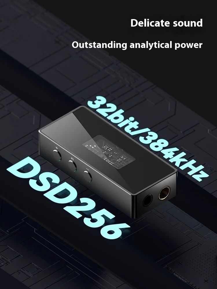 TRN Black Pearl Portable Hi-Fi Digital Audio Decoder DAC 3.5+4.4 Output Dual CS43131 PCM 384kHz 32Bit DSD256 Earphone Amplifier