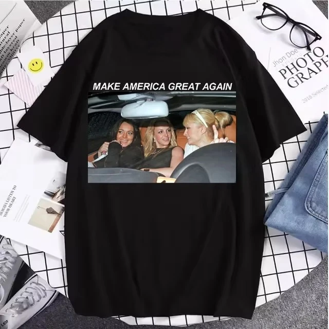 

Britney Make America Great Again T Shirt High Quality Cotton Tees Fashion Summer Casual Tops Unsiex Funny T-shirts Streetwear