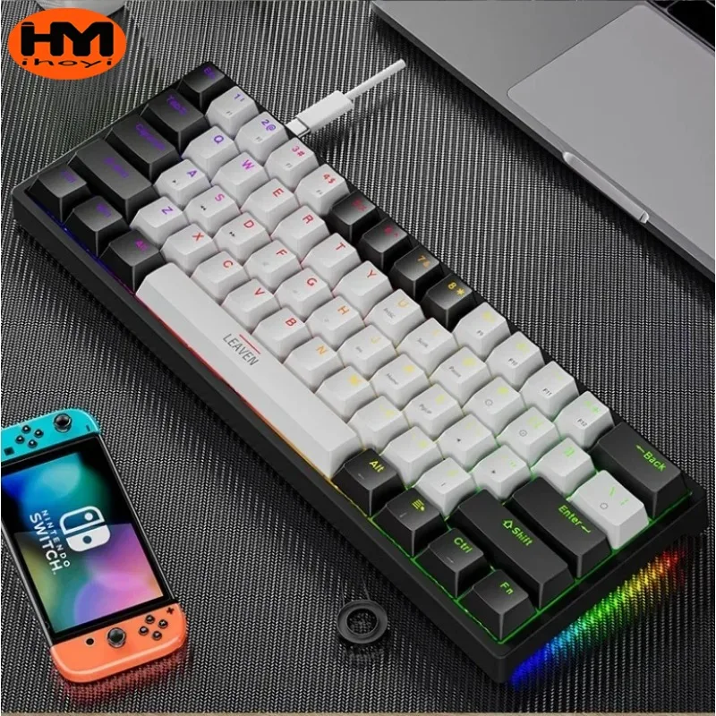 

Original Computer Esports Wired Mechanical Keyboard TYPE-C Hot Swappable RGB Glowing Game Mechanical Laptop computer Keyboard