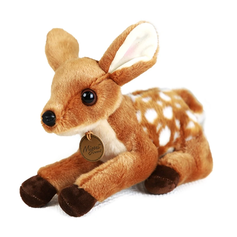 

Cartoon Sika Deer Short Plush for Doll Delicate Craft for 6-8 Year Old Kids Relieve Stress Party Favor Girls Gift Suppli