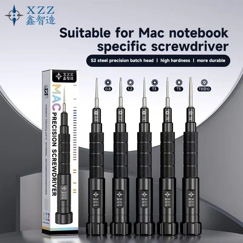 XZZ S2 Aluminum Alloy Precision Screwdriver For Mac Craftsmanship Non Slip Threads Without Slipping for Notebook Repair Tools