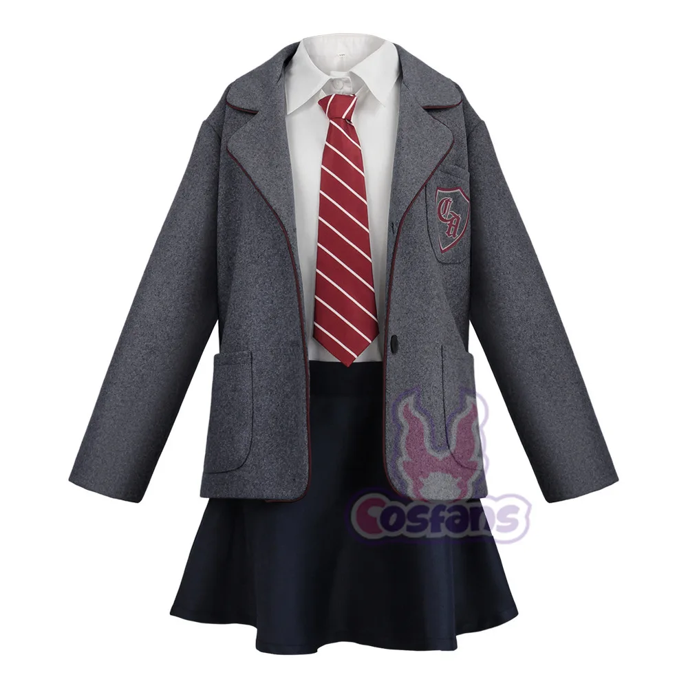 Movie Matilda Cosplay Costume School Uniform Coat Skirt Tie Roald Dahls Matilda the Musical Costume Halloween Suit Girls Women