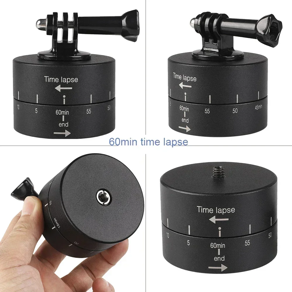 

YP Photography Aluminum Disc 360 Degree Rotating Gimbal Time Lapse Stabilizer Suitable for GoPro Hero Xiaomi DSLR Smartphone