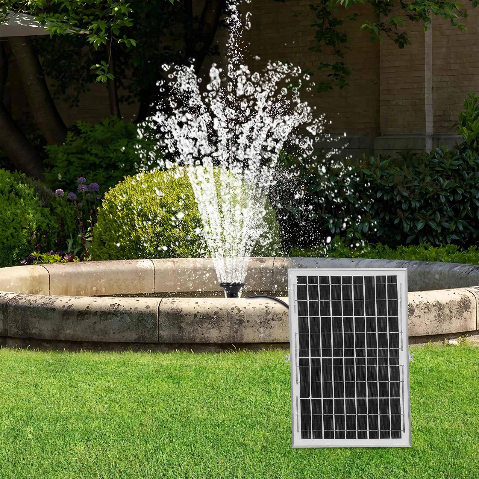 La Más Nueva Fuente Con Bomba De Agua Alimentada Por Energía Solar 1000L/264.17Gal/H Con Panel Solar Para Estanques, Estanques Y Otros Cuerpos De Agua Al Aire Libre — -70%, 116.95€ Coupon, from 49.99€ – 70% descuento – €49.99