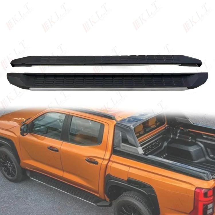 

KLT Pick Up Truck Car Side Foot Pedal Footboard Nurf Bar Running Boards For Triton L200 Strada 2023 2024 Side Step