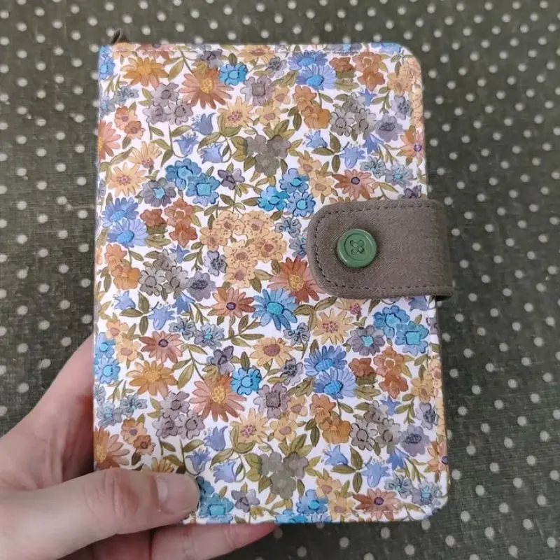 Liberty Tanamian Printed A6 Fixed-page Planner Retro Notebook Portable Diary Student Planner 11.5x16cm