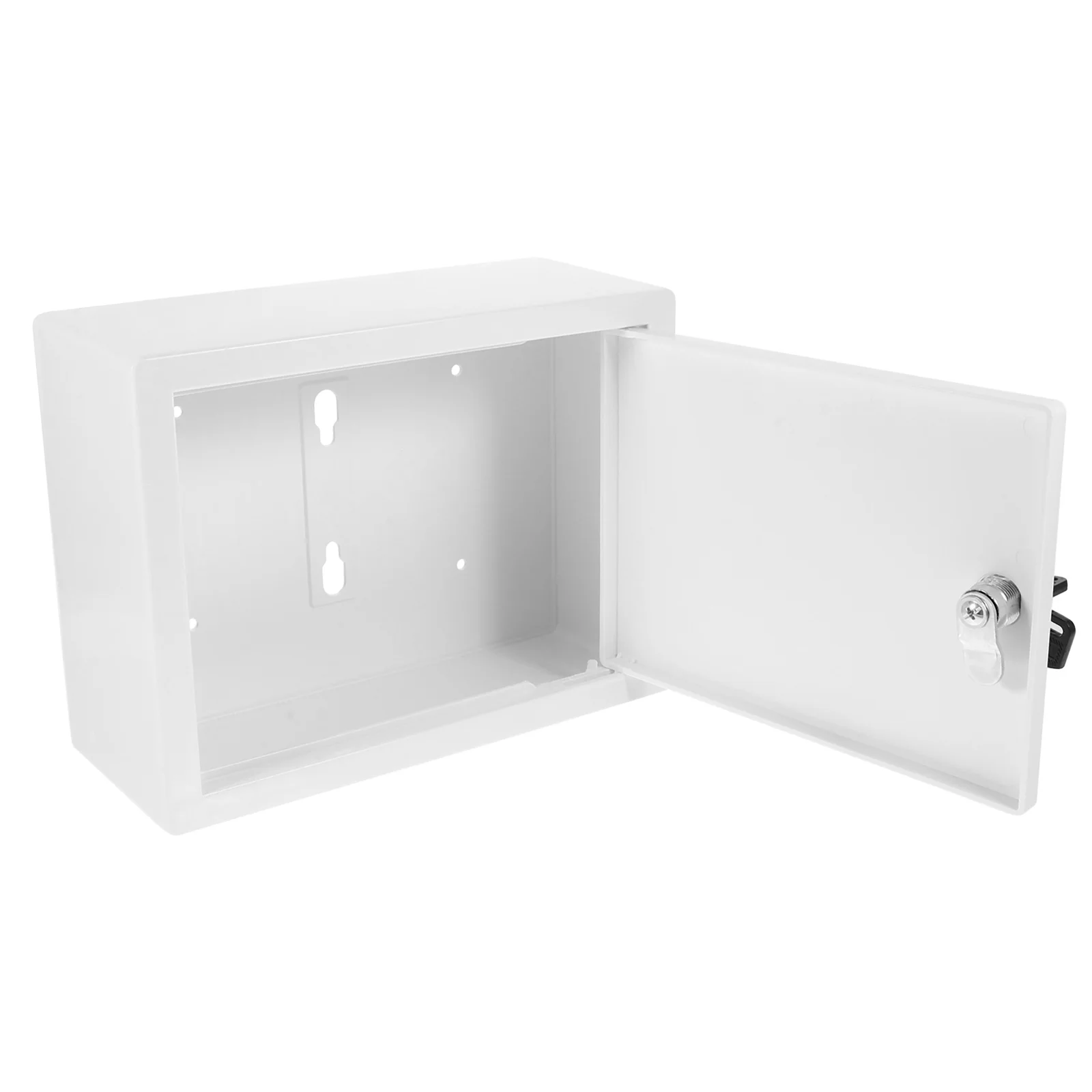 

Milk Box Wall Mount White Locking Hanging Storage Mailboxes For Outside Wall Mount Container Durable Plastic Space Saving