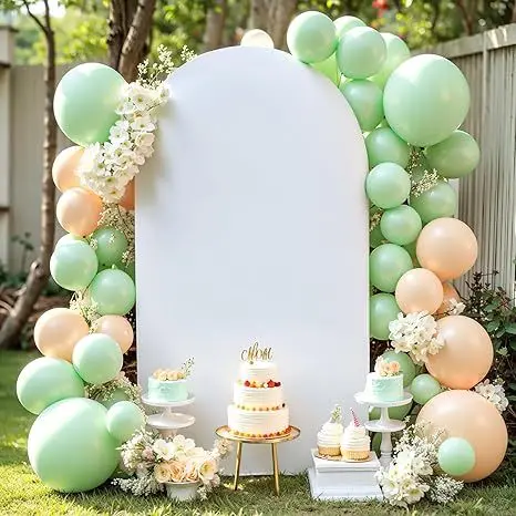 

Party Wedding Arch Cover, Solid-color Spandex Elastic Fabric Cover, Birthday Party Milk Silk Background Cover, Scene Decoration