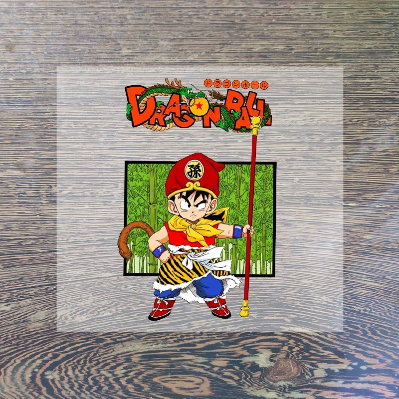 Dragon Ball Clothes Sticker Son Goku Patches Cartoon Anime Iron on Clothing Patches Heart Transfer Applique Hot Thermal Sticker
