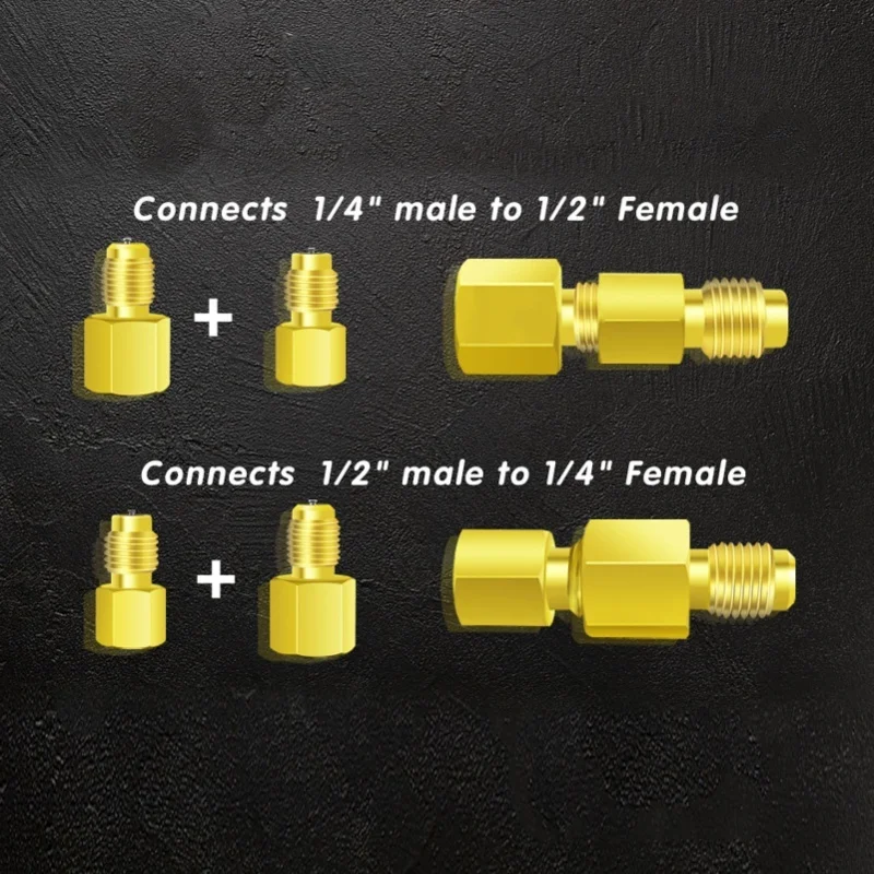 R134A Self Sealing Can Tap Valve Brass Puncture Style Dispenser Valve With Refrigerant Tank Adapters For Air Condition