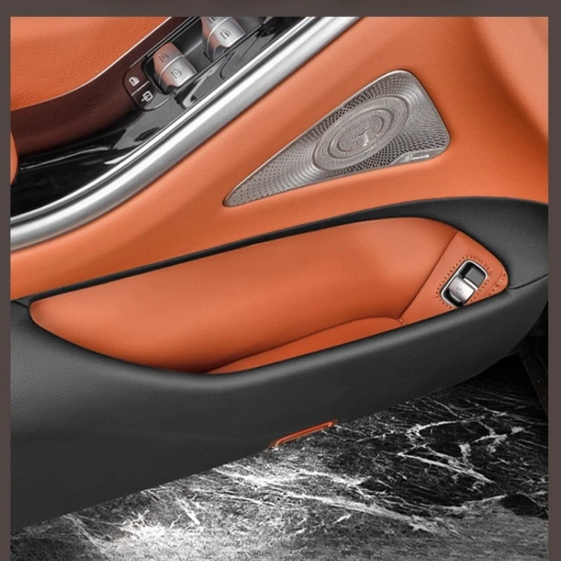 Suitable for Mercedes-Benz S-Class S400L door storage bag S450L S480 special door panel storage car interior supplies