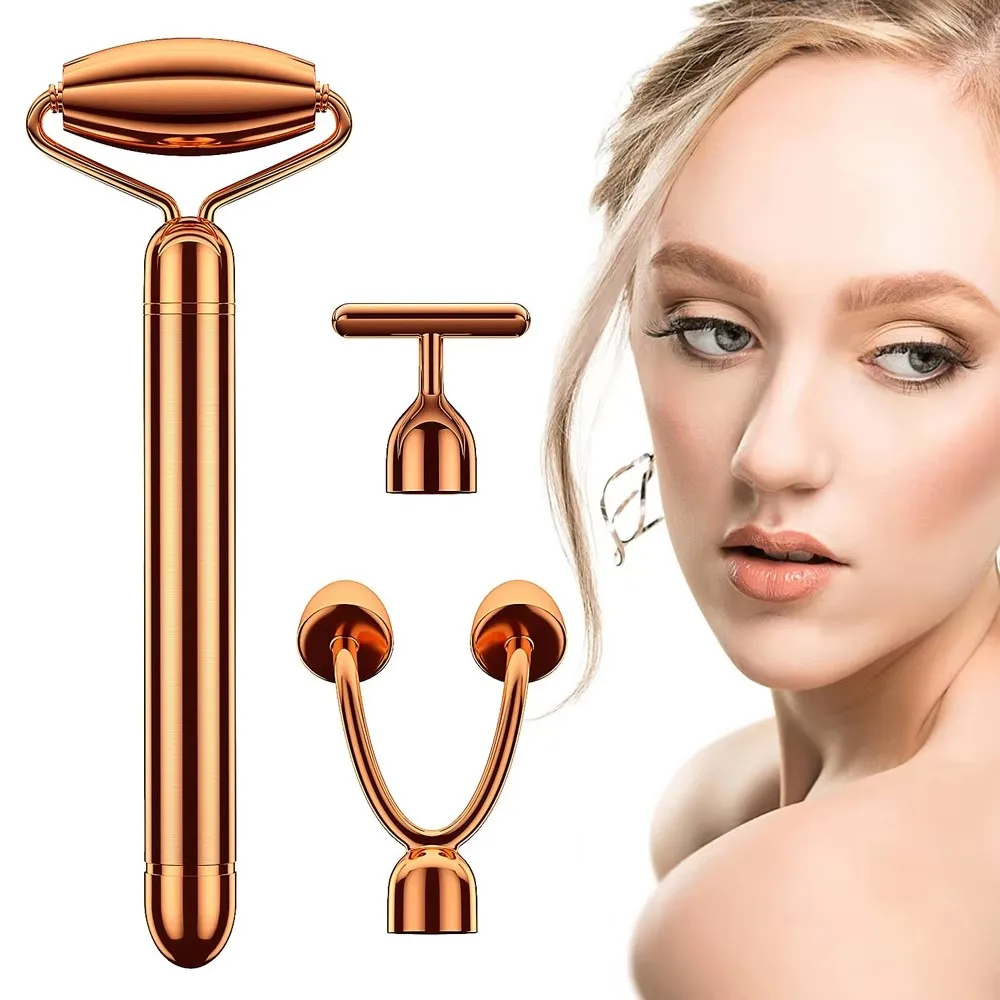 

Electric Skin Care Wand Massager Kit with Face Roller for Arm Eye Nose Neck - Anti-Wrinkle Dark Circle Reducing Beauty Tools