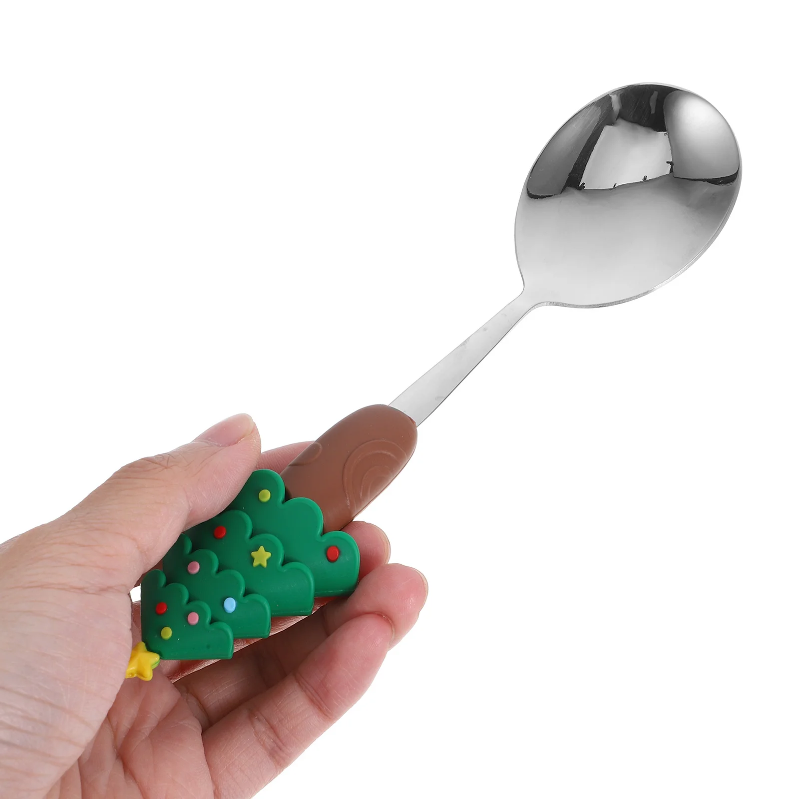 4 Stück Schokoladen-Rührlöffel Fancy Dessert Edelstahl Kaffee Mischen Niedlich