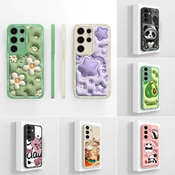 For Samsung Galaxy S25 Ultra Phone Case S25+ Coque Cute Panda Cases Soft Silicone Shell For SamsungS25 Cases Fundas Back Cover