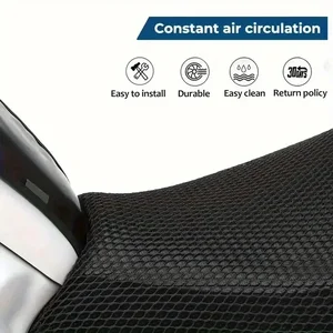 Motocicleta Seat Cover para Scooters, malha respirável grossa, proteção solar, Poly Seat Cushions 10 principais vendas capa de acento moto - №3